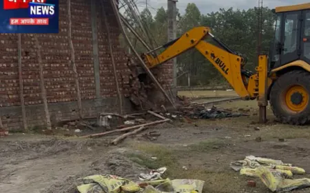 सहारनपुर: बेहट में भूमाफिया पर प्रशासन का शिकंजा, सरकारी जमीन पर अवैध निर्माण ध्वस्त