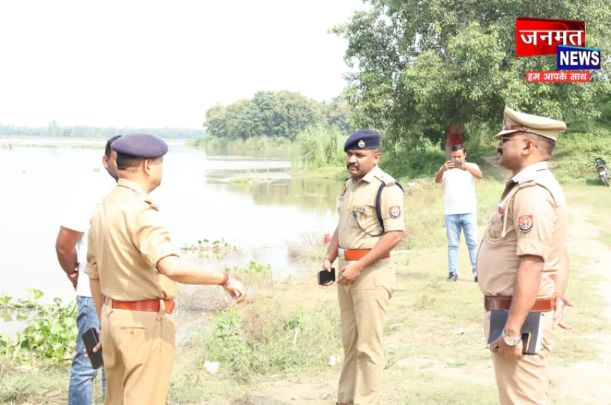 अमेठी: दुर्गा मूर्ति विसर्जन को लेकर एसपी ने किया आम घाट का निरीक्षण, संबंधित अधिकारियों को दिए दिशा-निर्देश