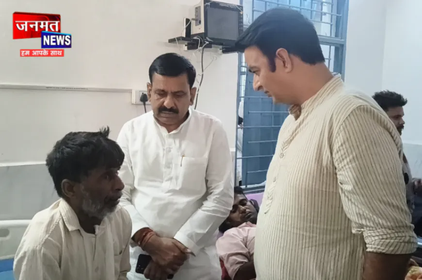 सहारनपुर का देवबंद हादसा: घायलों का हाल जानने पहुंचे संगीत सोम, मृतकों के परिजनों को बंधाया ढांढस