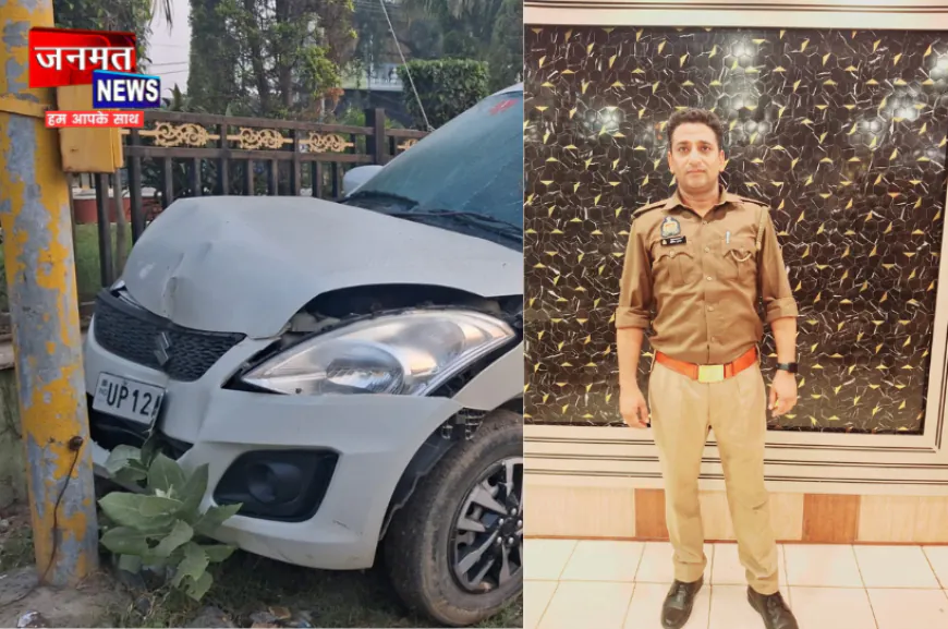 शाहजहांपुर: दीवार से टकराई कार, रोजा थाने में तैनात कांस्टेबल की मौके पर ही मौत