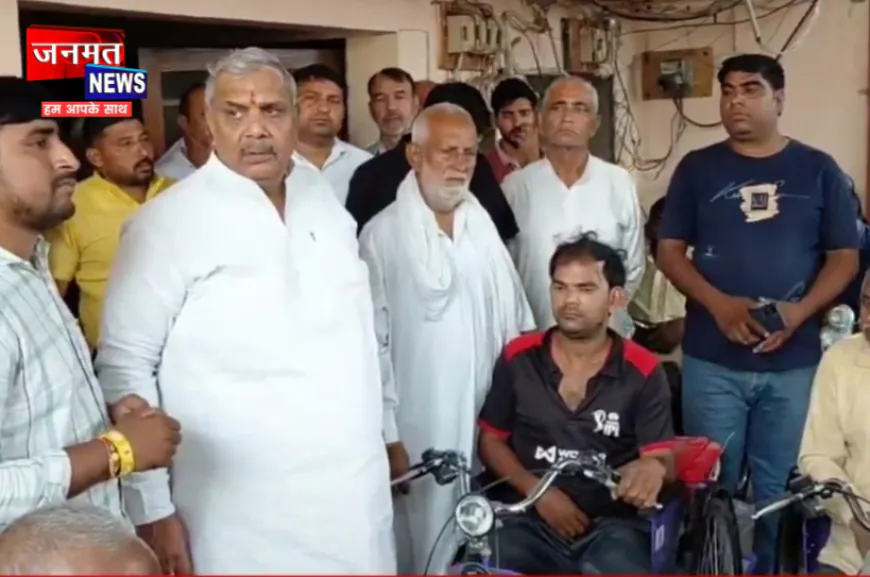 मुजफ्फरनगर में 28 दिव्यांगजनों को मिली बैटरी चालित ट्राइसिकल, सांसद हरेंद्र मलिक ने किया वितरण