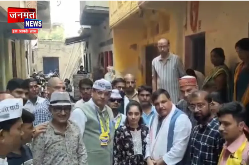 AAP के राज्यसभा सांसद संजय सिंह पहुंचे मिर्ज़ापुर, CEC के इस्तीफे व गिरफ्तारी की मांग