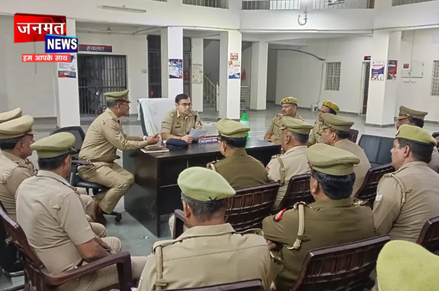 मुजफ्फरनगर के खालापार थाने में ASP सिद्धार्थ मिश्रा ने पुलिसकर्मियों के साथ की गोष्ठी, दिए आवश्यक दिशा-निर्देश